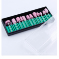 12pcs Manicure pedicure Gel Nail Polish Cleaner Tool Quartz nail drill bit set for women